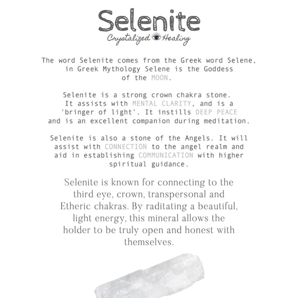 Selenite Crystal Bracelet - Picture 5 of 5